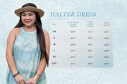 Palaʻā - Halter Dress - Blue/Green