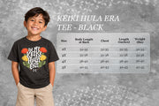 Keiki Hula Era Tee Black size chart