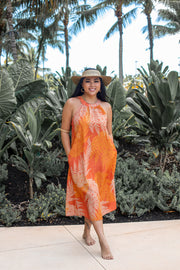 Palaʻā - Halter Dress - Orange