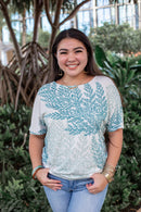 Palaʻā - Dolman - Blue/White
