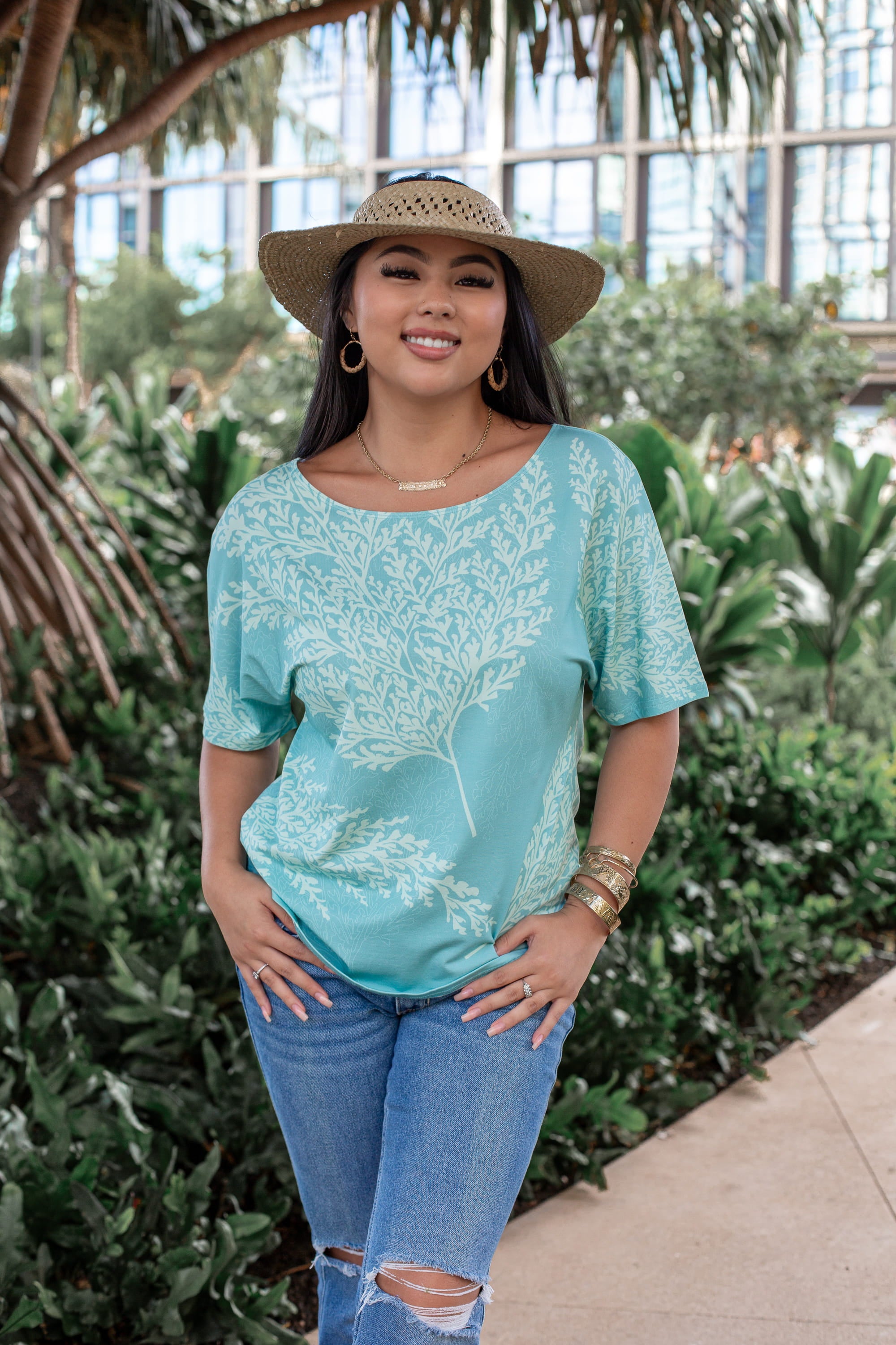 Translation missing: en.Palaʻā - Dolman - Blue/Green