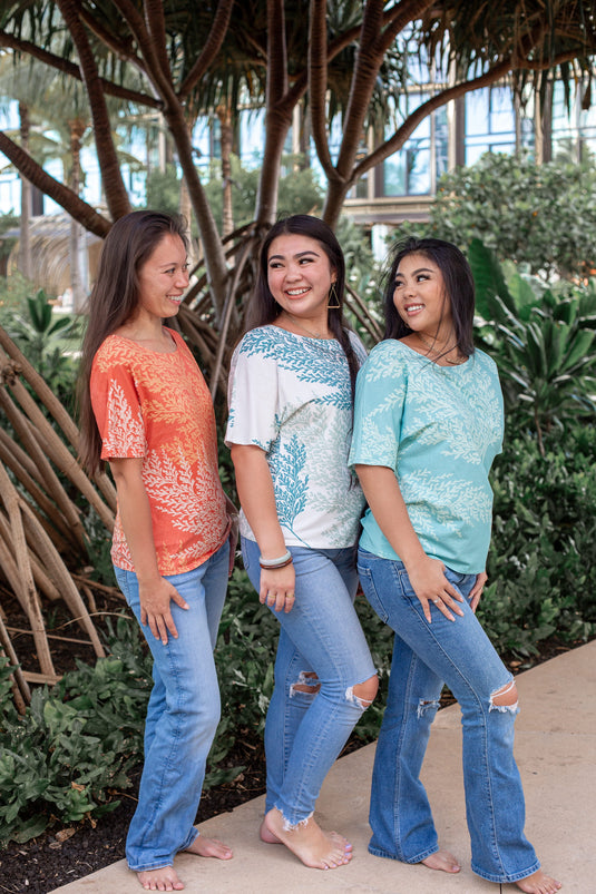Translation missing: en.Palaʻā - Dolman - Blue/White