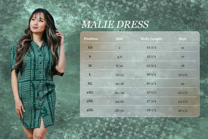 Translation missing: en.Pūʻili Green - Mālie Dress