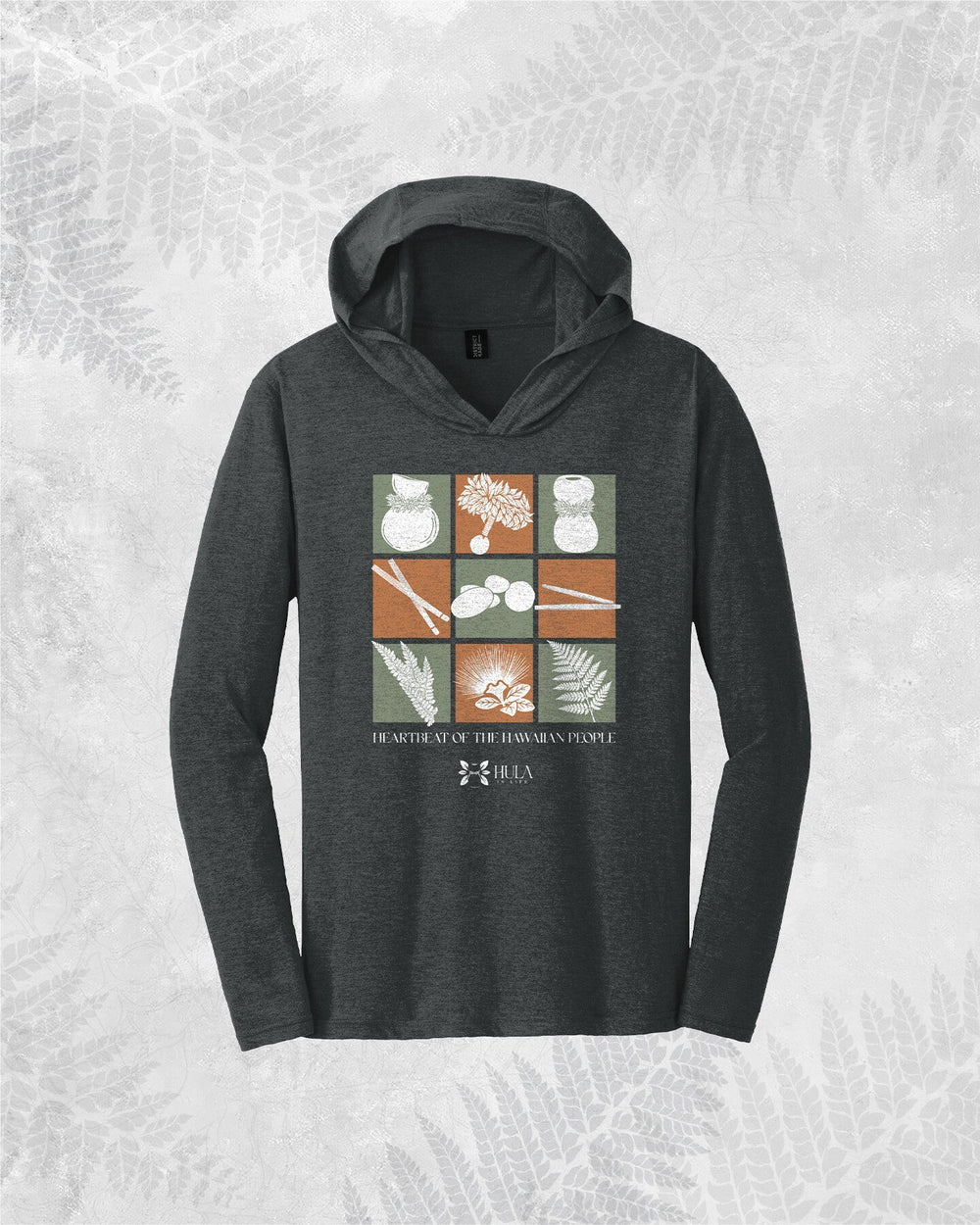 Hula Implements - Longsleeve V-neck Hoodie - Hula is Life