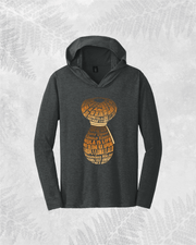 Hula Ipu Basics-Longsleeve V-neck Hoodie - Hula is Life