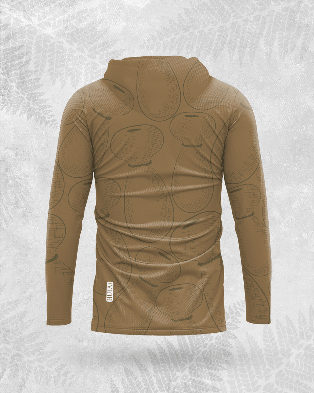 Hula Ipu - Long Sleeve Dri-Fit Hoodie Brown - Hula is Life