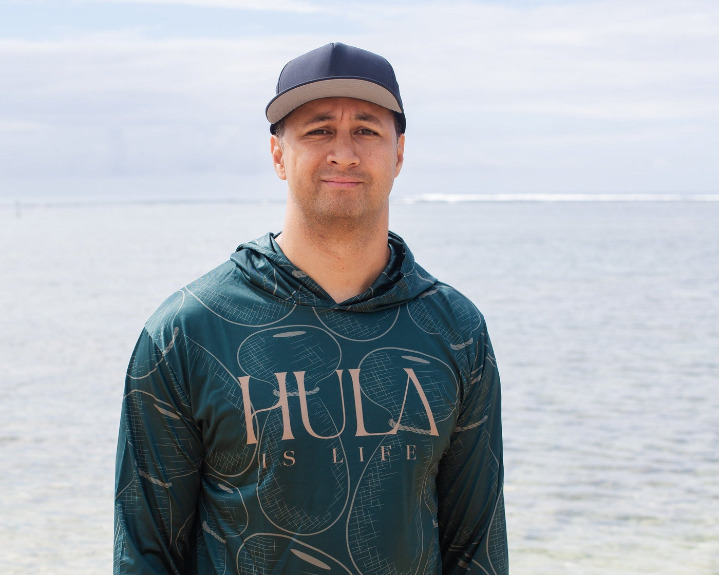 Hula Ipu - Long Sleeve Dri-Fit Hoodie Green - Hula is Life