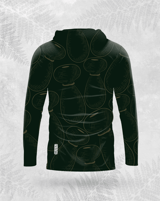 Translation missing: en.Hula Ipu - Long Sleeve Dri-Fit Hoodie Green - Hula is Life
