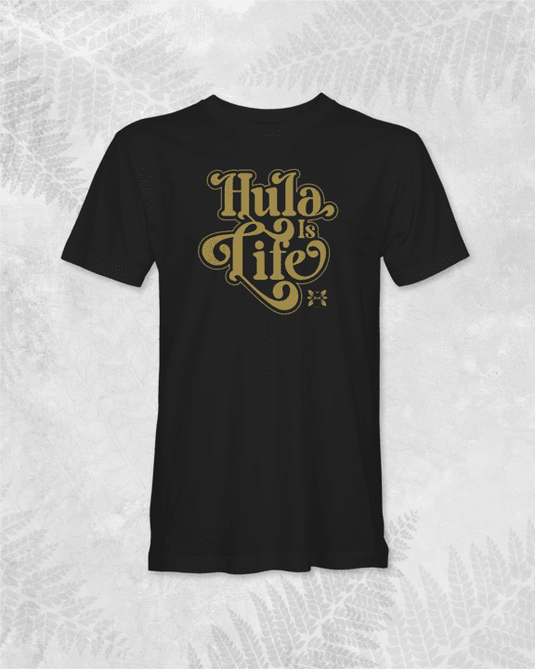 Translation missing: en.Navy Hula Sway T-Shirt by Hula is Life, featuring a casual fit with a graphic design on the front