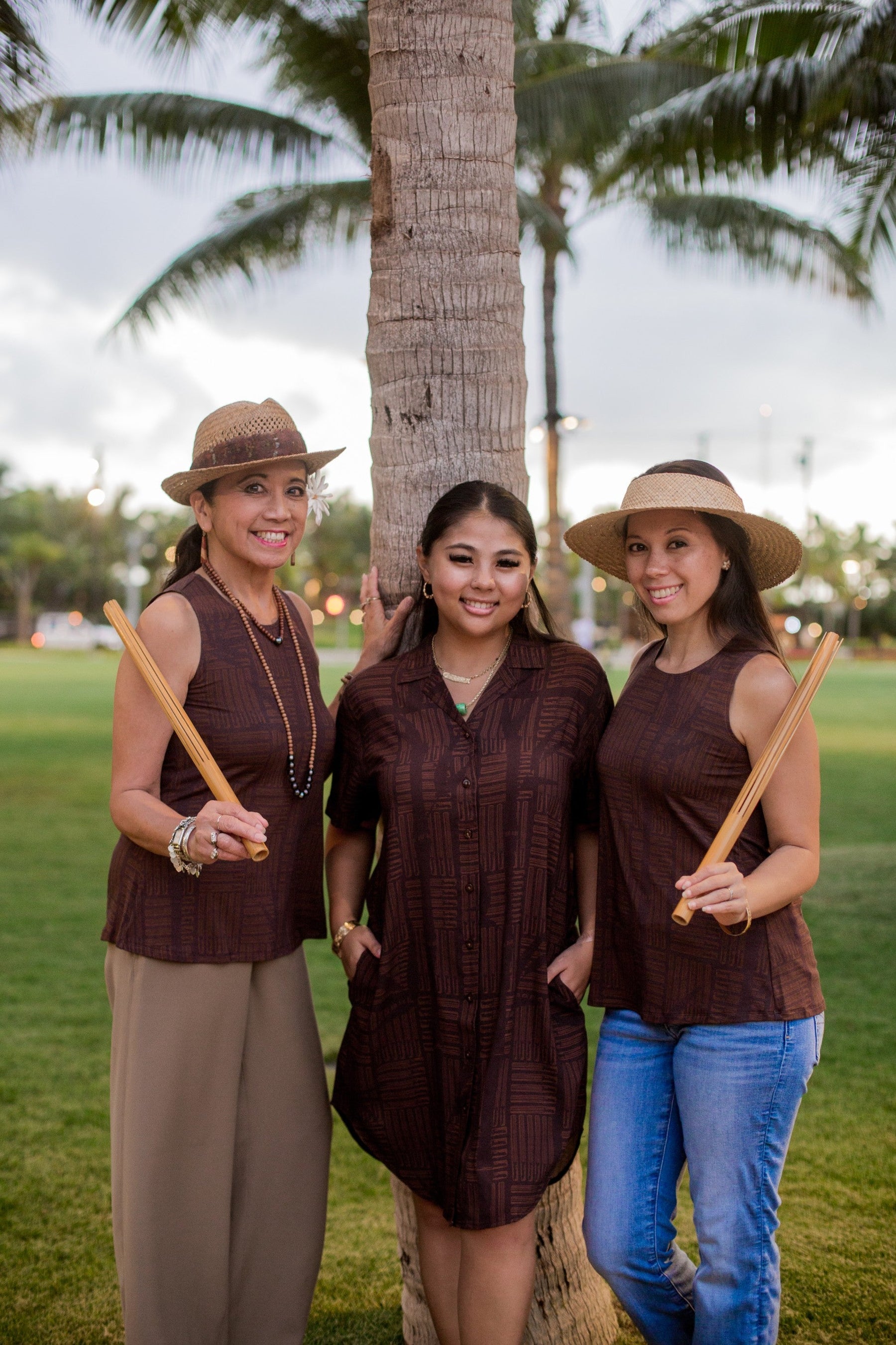 Brown Puili Walea Tank top for women by Hula is Life, featuring a casual tank design with a comfortable fit.