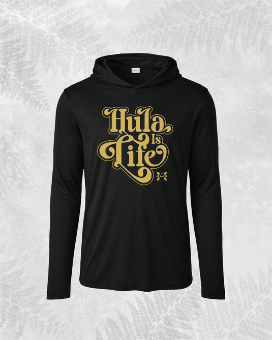 Translation missing: en.Hula Sway-Long Sleeve Dri-Fit Hoodie - Hula is Life