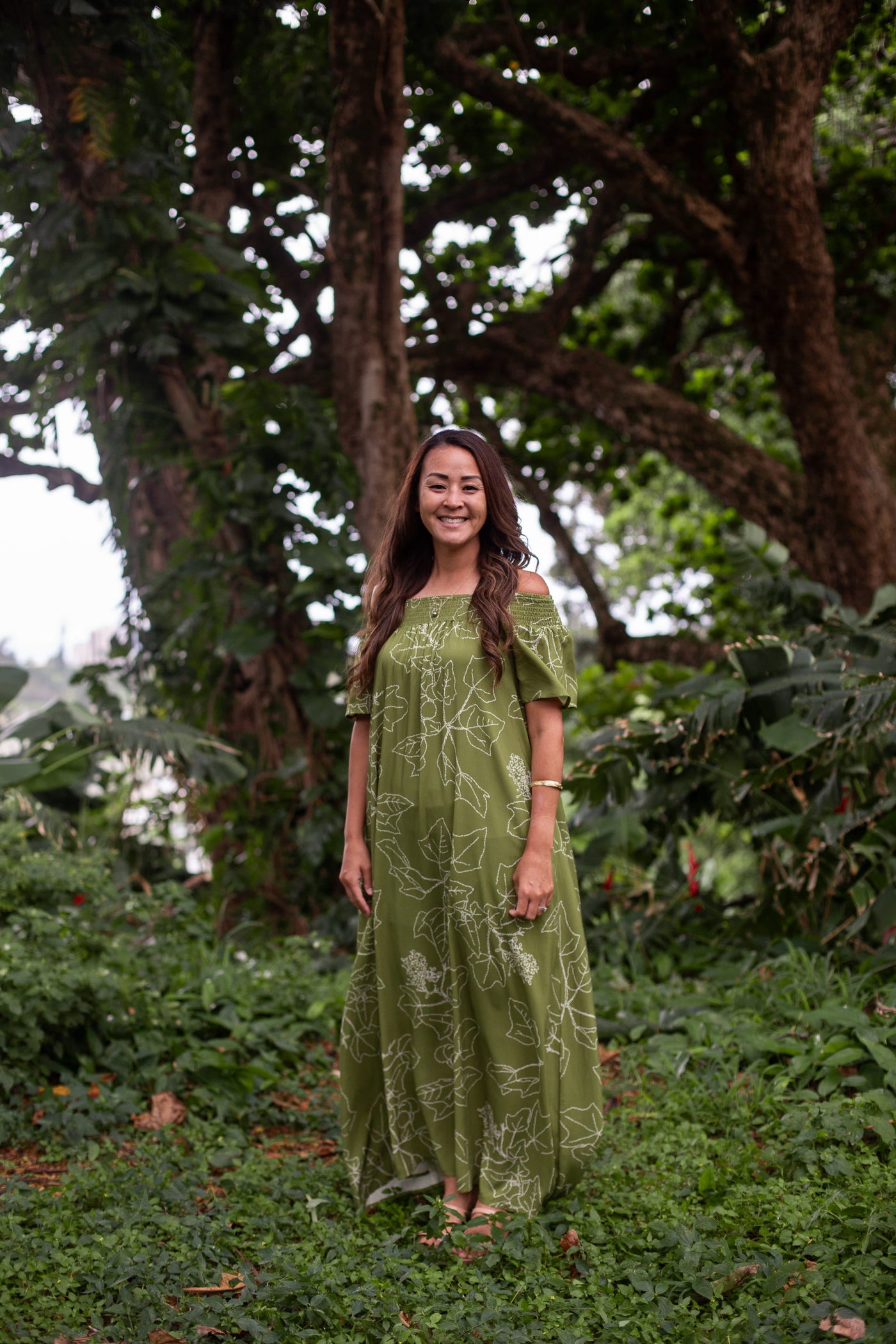 Kukui Olive - Hiehie Dress - Hula is Life
