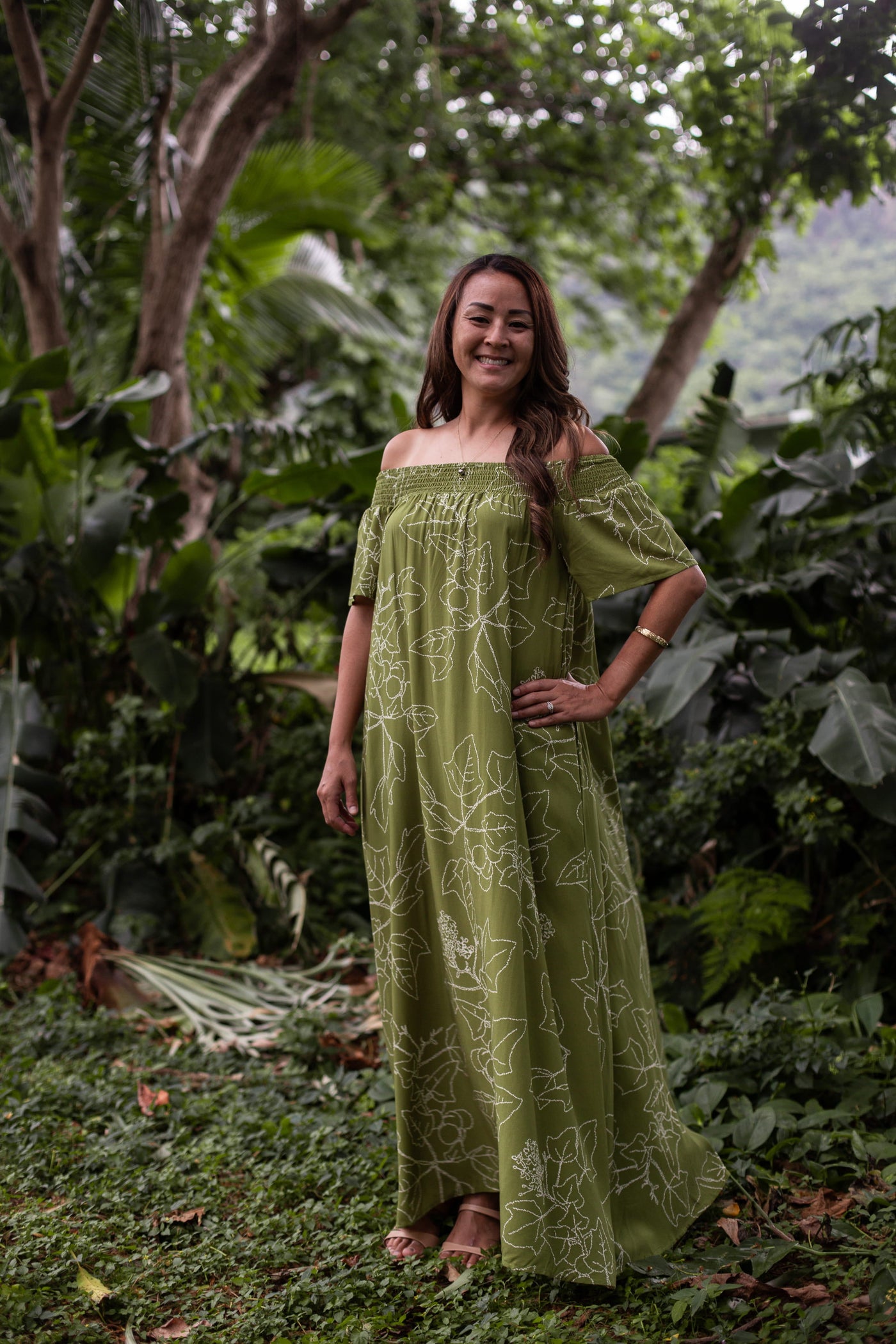 Kukui Olive - Hiehie Dress - Hula is Life