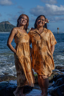 ʻOpihi Mālie and Mehana Dresses worn together