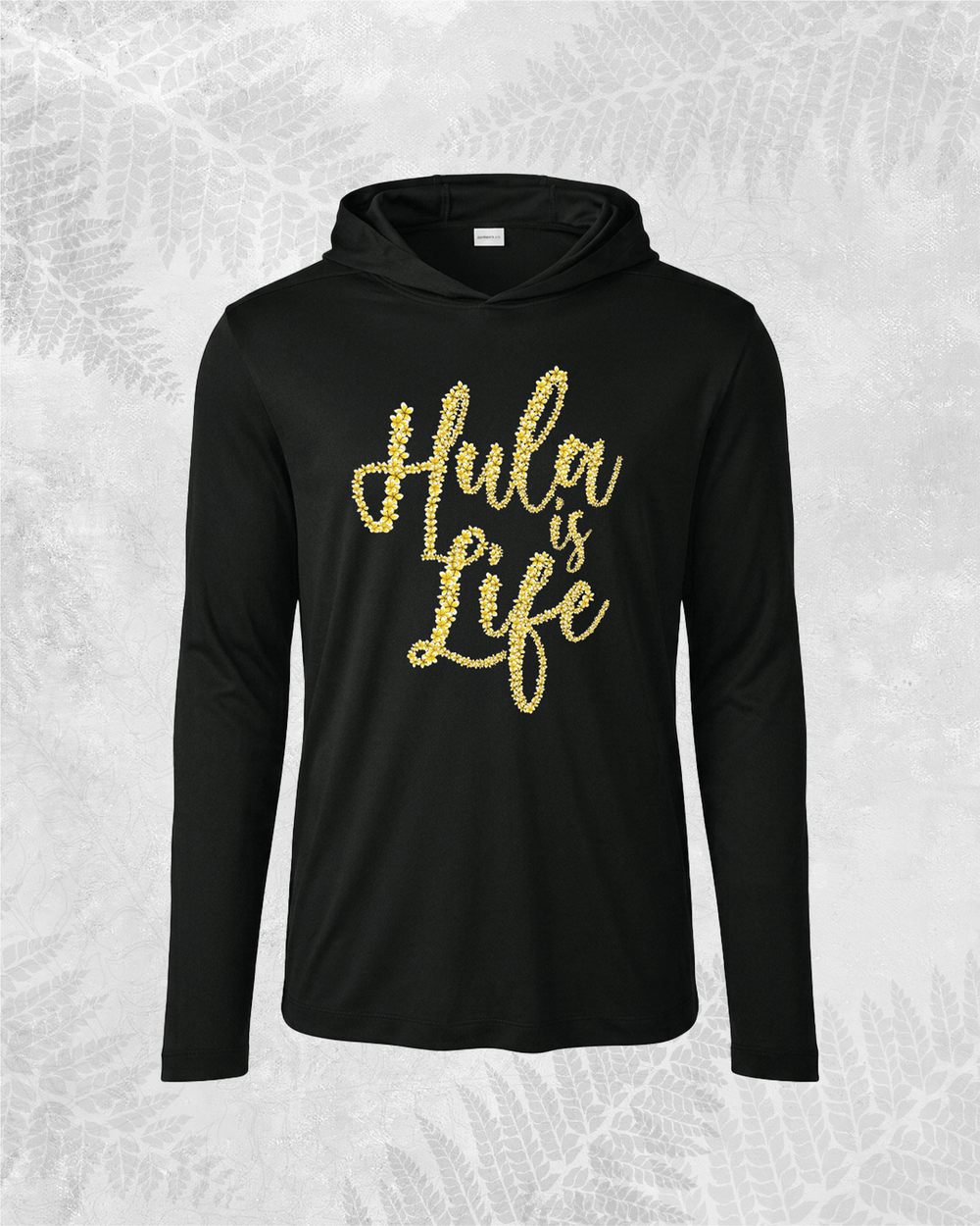 PLUMERIA-Long Sleeve Dri-Fit Hoodie - Hula is Life