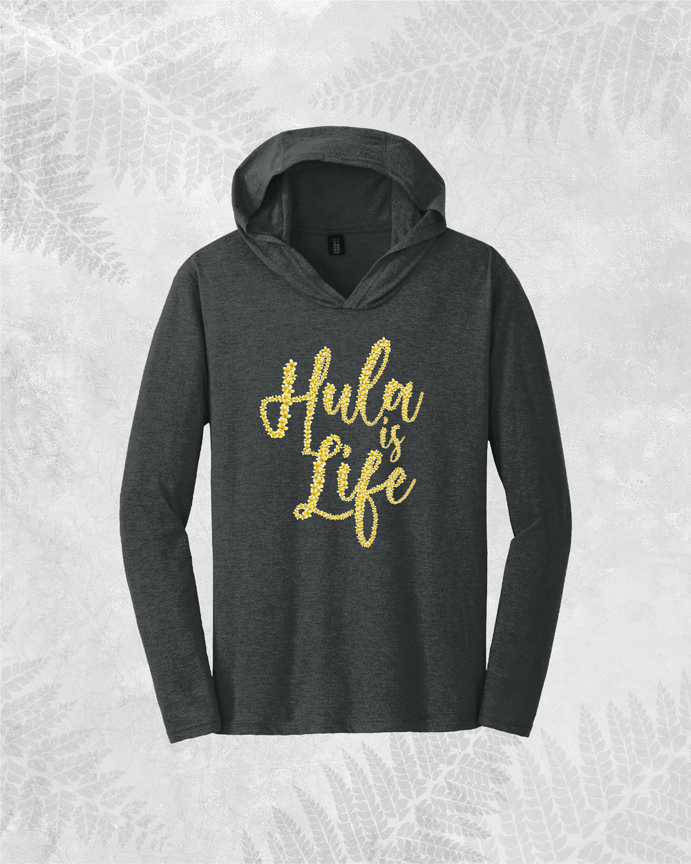 PLUMERIA-Longsleeve V-neck Hoodie - Hula is Life