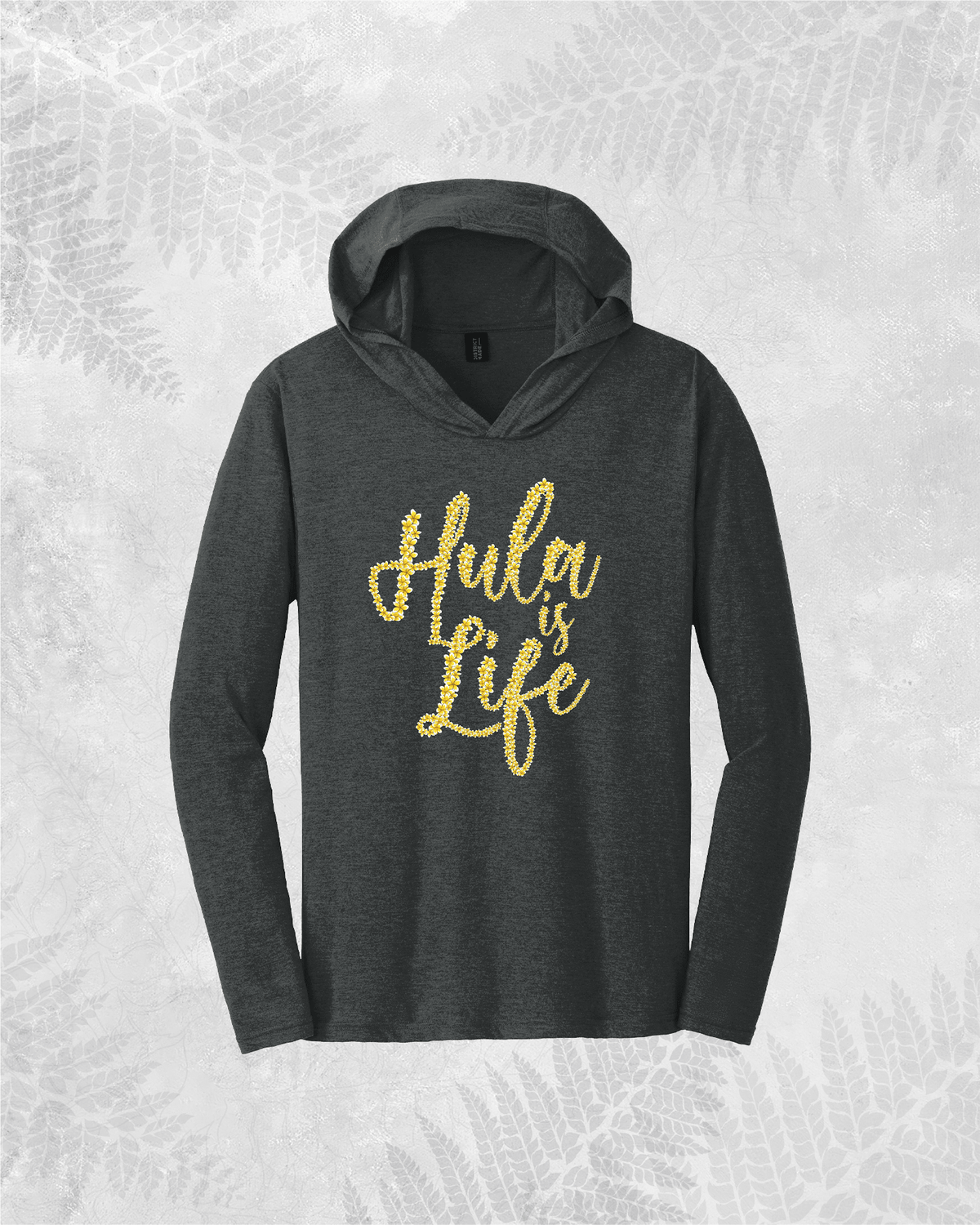 PLUMERIA-Longsleeve V-neck Hoodie - Hula is Life