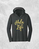 PLUMERIA-Longsleeve V-neck Hoodie - Hula is Life